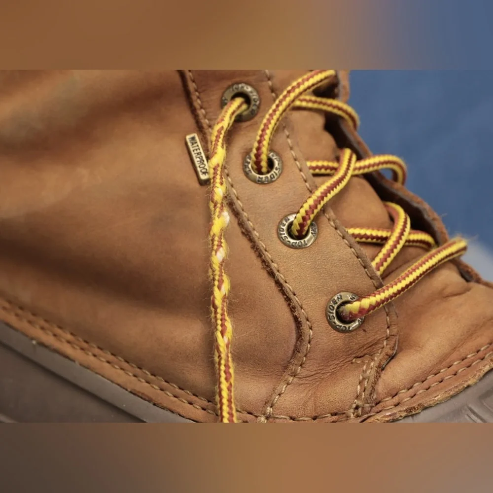SPERRY Men's Waterproof Lace-Up Leather Avenue Duck Boots Brown ‎ 12M Gorpcore